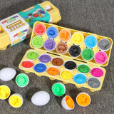 Ovos parafusos 3d quebra-cabeça montessori aprendizagem educação matemática brinquedos crianças forma jogo inteligente para crianças presentes educativos de páscoa