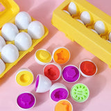 Ovos parafusos 3d quebra-cabeça montessori aprendizagem educação matemática brinquedos crianças forma jogo inteligente para crianças presentes educativos de páscoa