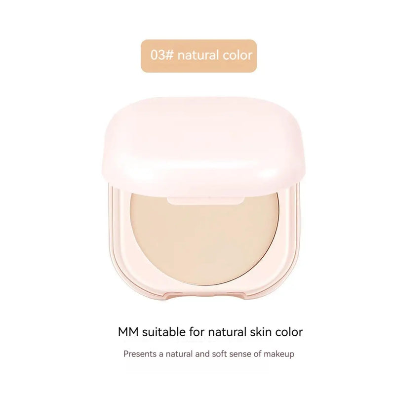 Oil Control Setting Powder, Makeup Setting, Brightening Skin Tone Setting Powder with Mirror, Compact Portable Makeup Powder 