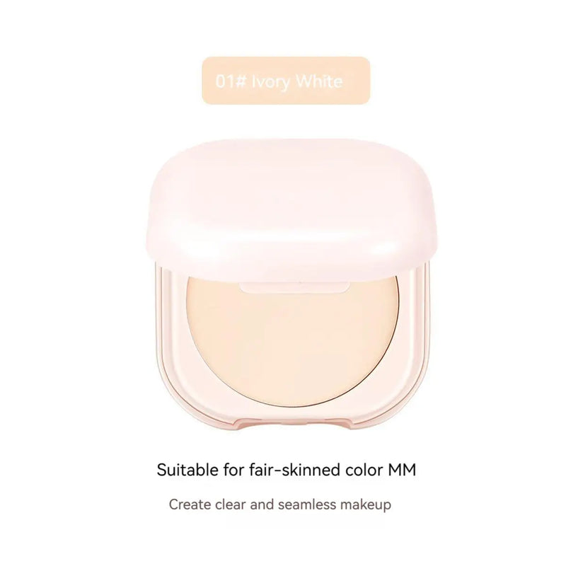 Oil Control Setting Powder, Makeup Setting, Brightening Skin Tone Setting Powder with Mirror, Compact Portable Makeup Powder 