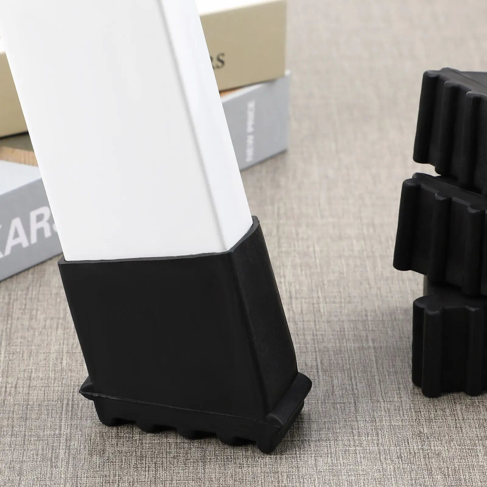 Almohadillas de goma para escalones plegables, escaleras extensibles, protectores de patas y almohadillas para sillas (4 unidades) 