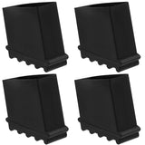 Almohadillas de goma para escalones plegables, escaleras extensibles, protectores de patas y almohadillas para sillas (4 unidades) 