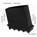 Almohadillas de goma para escalones plegables, escaleras extensibles, protectores de patas y almohadillas para sillas (4 unidades) 