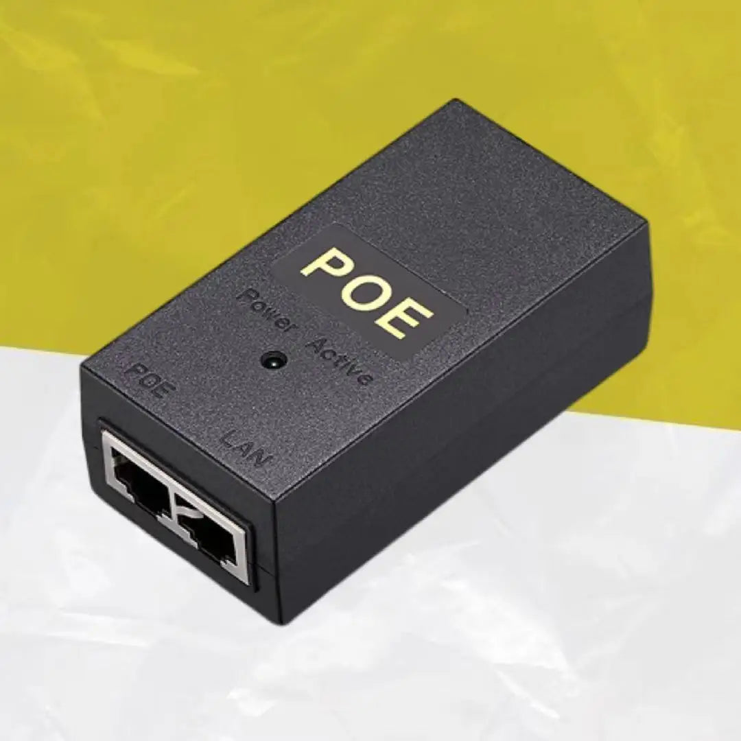 POE Gigabit Power Ethernet Power Adapter, Monitoramento de ponte AP, Desk Surface Power, 48V, 0.5A, 24V, 1A