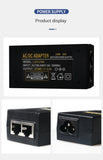 POE Gigabit Power Ethernet Power Adapter, AP Bridge Monitoring, Desk Surface Power, 48V, 0.5A, 24V, 1A 