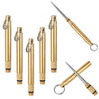 Portable Titanium Toothpicks Brass Pocket Keychain Metal Toothpick Holder for Outdoor Picnic Camping Accessories 