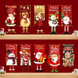 Pancarta colgante de Papá Noel, adornos navideños para el hogar, regalos de Año Nuevo 2023 y 2024 