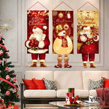 Pancarta colgante de Papá Noel, adornos navideños para el hogar, regalos de Año Nuevo 2023 y 2024 
