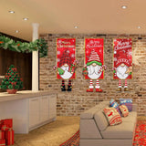 Pancarta colgante de Papá Noel, adornos navideños para el hogar, regalos de Año Nuevo 2023 y 2024 