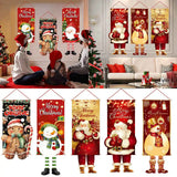 Pancarta colgante de Papá Noel, adornos navideños para el hogar, regalos de Año Nuevo 2023 y 2024 