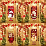 Pancarta colgante de Papá Noel, adornos navideños para el hogar, regalos de Año Nuevo 2023 y 2024 