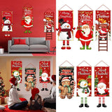 Pancarta colgante de Papá Noel, adornos navideños para el hogar, regalos de Año Nuevo 2023 y 2024 