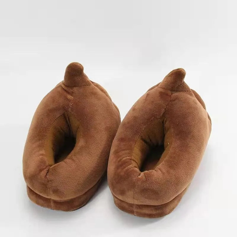 For Men and Women Prankish Cartoon Slipper Indoor Thickening Warm Plush Slippers Winter Shoes 