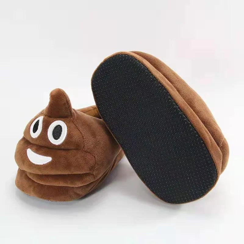 For Men and Women Prankish Cartoon Slipper Indoor Thickening Warm Plush Slippers Winter Shoes 