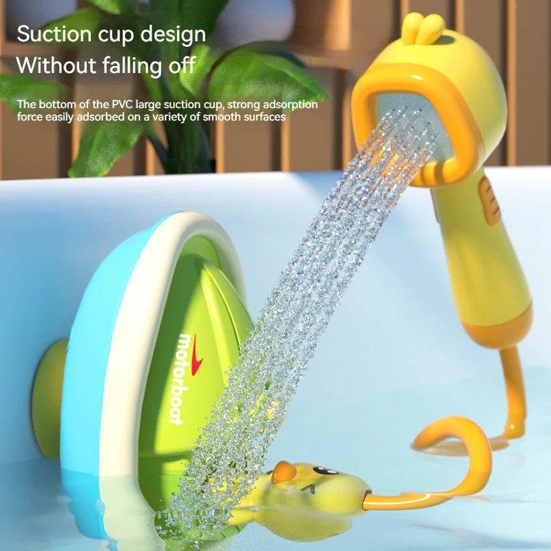 Pato eléctrico con rociador de agua para niños, lindos juguetes de baño para bebés, bañeras de ducha, regalos interactivos para niños y niñas. 