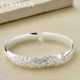 Peacock Opening Bracelet for Women, 925 Sterling Silver, Elegant Bracelets, Wedding Party Accessories, Jewelry Gift, Fashion, New 