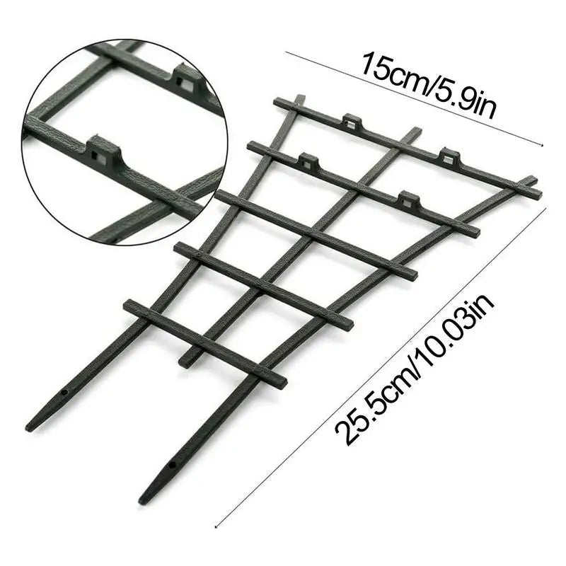 Pequena treliça empilhável interna para crescimento de plantas, Treliça para plantas escaladas, Crescimento familiar, 8PCs