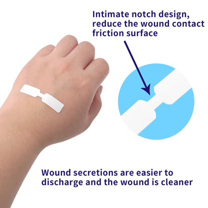 Small Waterproof Band Aid, Butterfly Adhesive, Wound Closure, Emergency Kit, Bandages, Hot Sale, 1cm x 4.5cm, 120pcs 