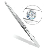 Anti-static Stainless Steel Adjustable Tweezers, Slide Lock Tweezers, Jewelry Making Tool, Electronic Components Repair Tools 