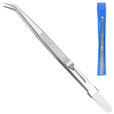 Anti-static Stainless Steel Adjustable Tweezers, Slide Lock Tweezers, Jewelry Making Tool, Electronic Components Repair Tools 
