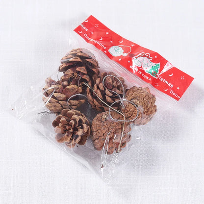 Pine Cones Ideal for Crafts, Wooden Pine Cones, Christmas Tree Decorations, Charming Christmas Decoration, Village N 