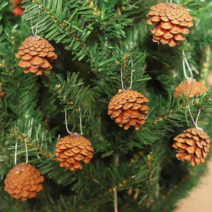 Pine Cones Ideal for Crafts, Wooden Pine Cones, Christmas Tree Decorations, Charming Christmas Decoration, Village N 