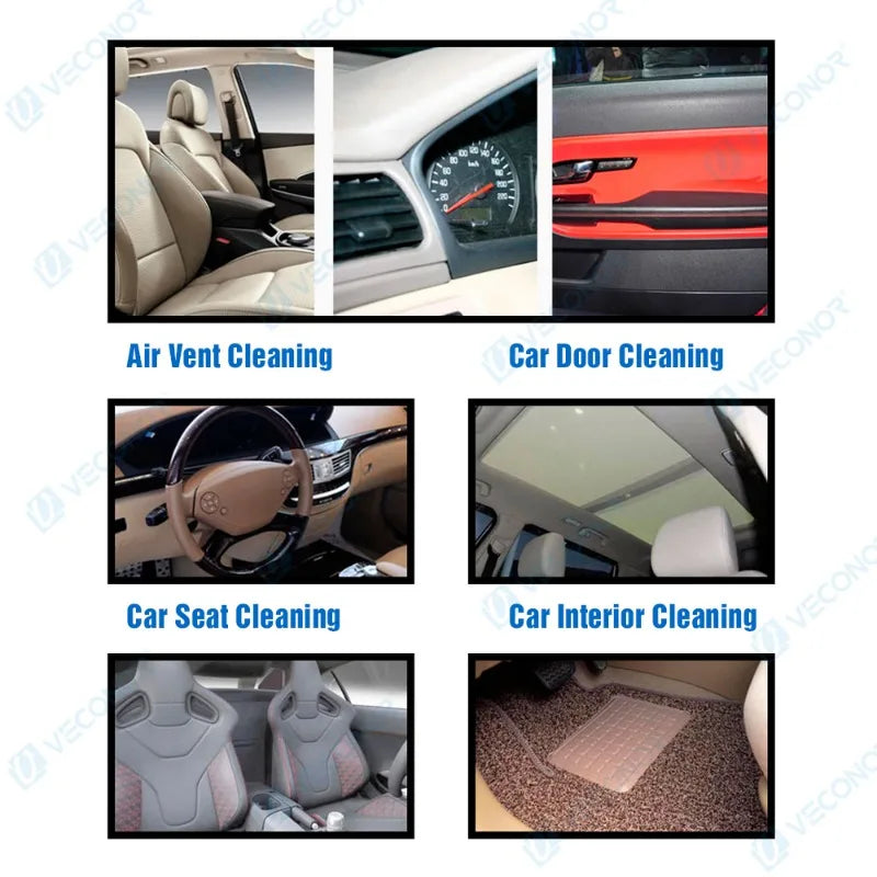 Efficient Air Blow Car Wash Gun Dry Cleaning Gun High Pressure Tornado Dust Professional Car Interior Cleaning Tools 