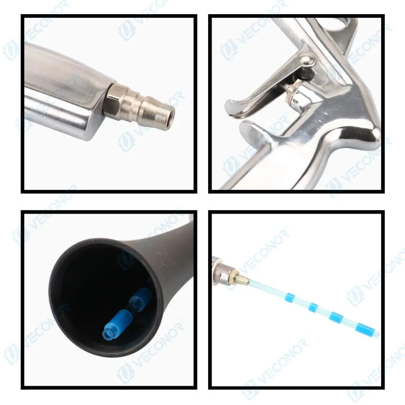 Efficient Air Blow Car Wash Gun Dry Cleaning Gun High Pressure Tornado Dust Professional Car Interior Cleaning Tools 