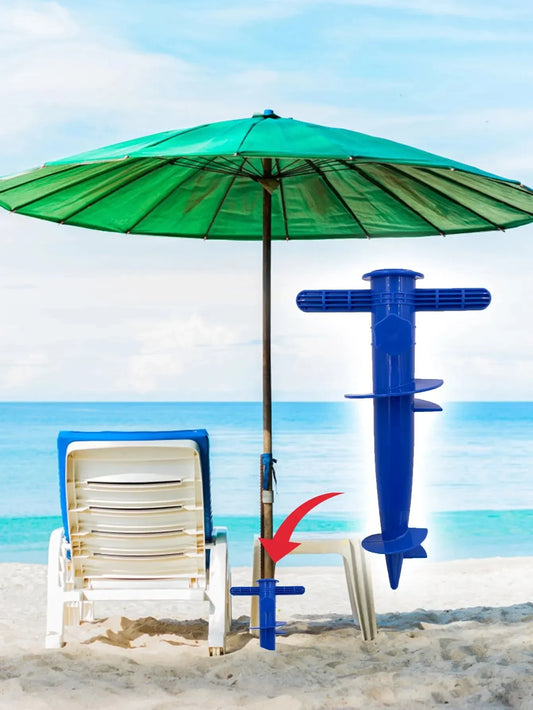 Plastic Beach Umbrella Base, Umbrella Plug, Floor, Fork Accessory, Insert, 1 Piece 