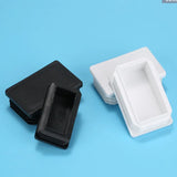 Plástico Retângulo Blanking End Caps Tubo Inserções Plug Plug Quadrado Interno Plug 15x15mm 20x30mm Cadeira de Mesa Móveis Pé Cover