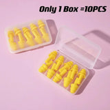 10 tapones de silicona impermeables para los oídos, antirruido, para dormir y roncar. 