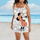 Plus Size Women Dress Woman Spring 2022 Disney Big Chic Elegant Evening Dresses Ladies Plus Size Summer Dresses Female 