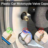 Car Tire Valve Caps, Dome Shape, Plastic, Black, Bike Tire, Rubber, Ring Covers, Dust, Auto, Motorcycle, Cap Decor, 20pcs 