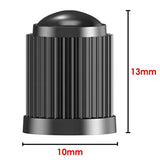 Car Tire Valve Caps, Dome Shape, Plastic, Black, Bike Tire, Rubber, Ring Covers, Dust, Auto, Motorcycle, Cap Decor, 20pcs 