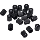 Car Tire Valve Caps, Dome Shape, Plastic, Black, Bike Tire, Rubber, Ring Covers, Dust, Auto, Motorcycle, Cap Decor, 20pcs 