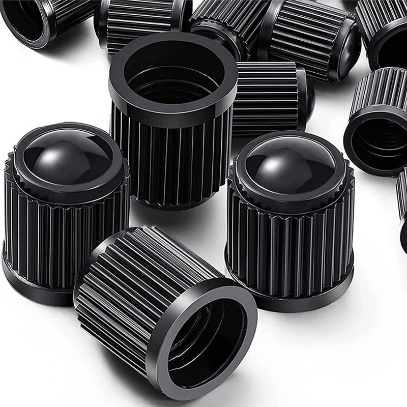 Car Tire Valve Caps, Dome Shape, Plastic, Black, Bike Tire, Rubber, Ring Covers, Dust, Auto, Motorcycle, Cap Decor, 20pcs 