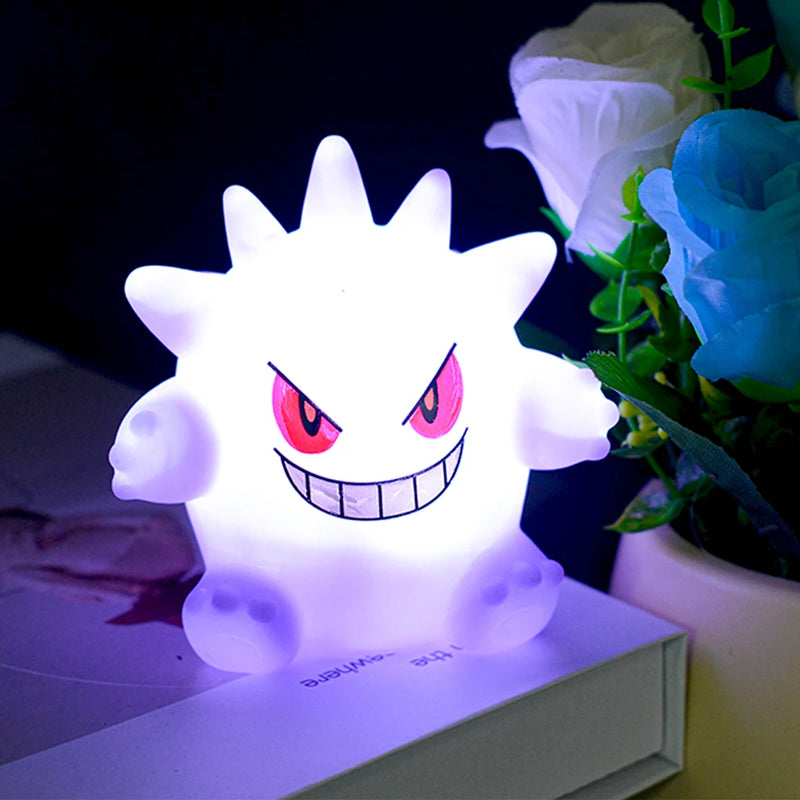 Pokemon Pikachu Anime Soft Night Light, Luz LED bonito, Luz de cabeceira do quarto, Decoração do quarto, Decoração de mesa Kawaii, Dute Light, Novo