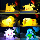 Pokemon Pikachu Anime Soft Night Light, Luz LED bonito, Luz de cabeceira do quarto, Decoração do quarto, Decoração de mesa Kawaii, Dute Light, Novo