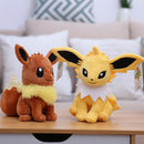 Pokemon Plush Stuffed Toy para crianças, brinquedos macios dos desenhos animados, presente para crianças, Pikachu, Charizard, Gengar, Squirtle, Espeon, Glaceon, Umbreon