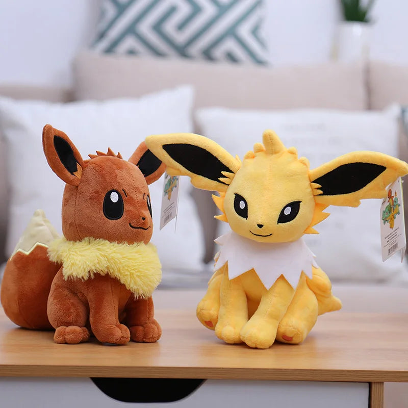 Pokemon Plush Stuffed Toy para crianças, brinquedos macios dos desenhos animados, presente para crianças, Pikachu, Charizard, Gengar, Squirtle, Espeon, Glaceon, Umbreon