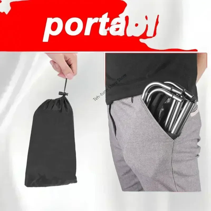 Portable Mini Camping Bench Chair, Ultralight Folding Chair, Pony Stool Combo for Outdoor Enthusiasts, Ultimate 