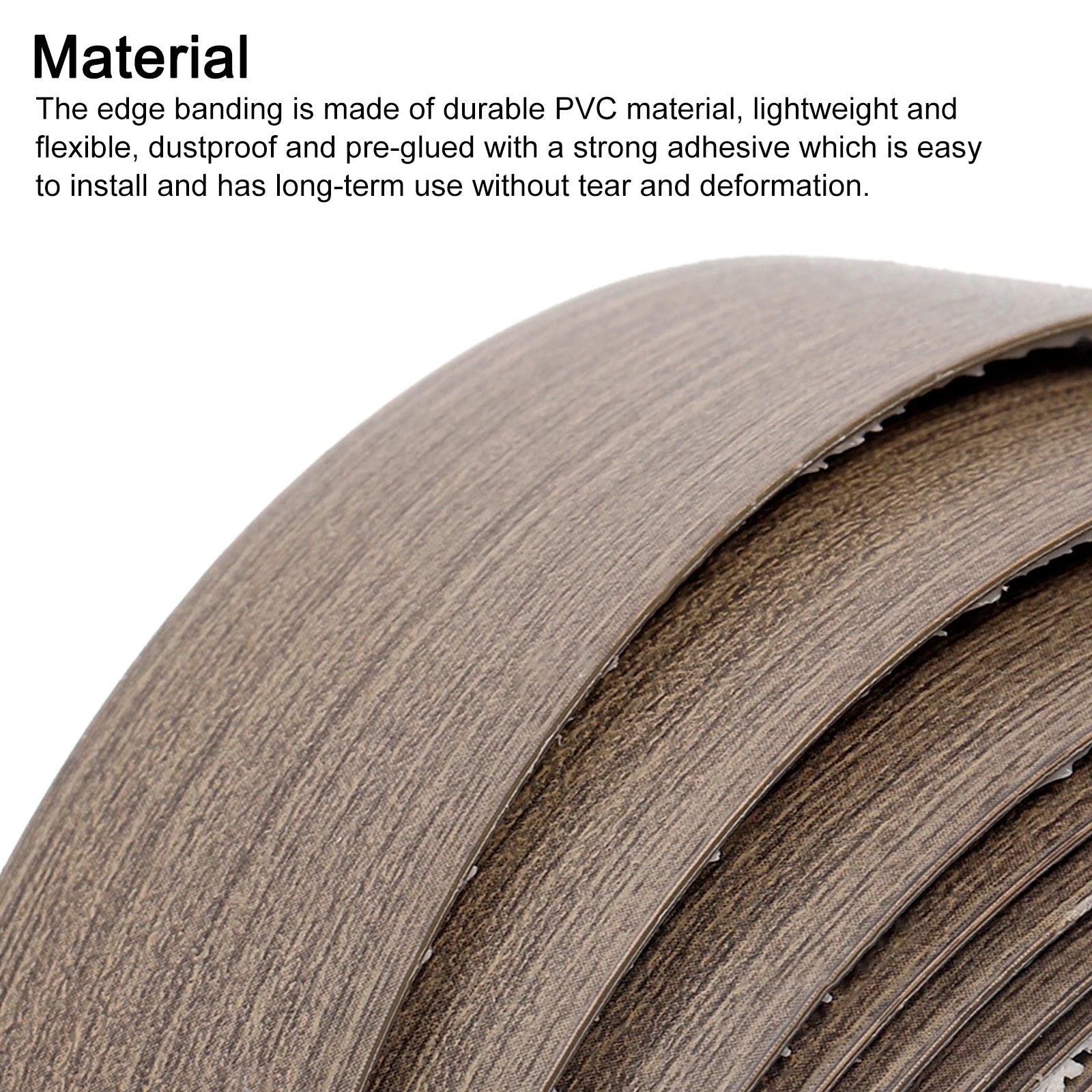 Pre-glued Flexible Veneer Cabinet Edging, Edge Banding, Cabinet Repair, Furniture, Table, 3.7, 5.15m, 2/2, 4cm Wide 