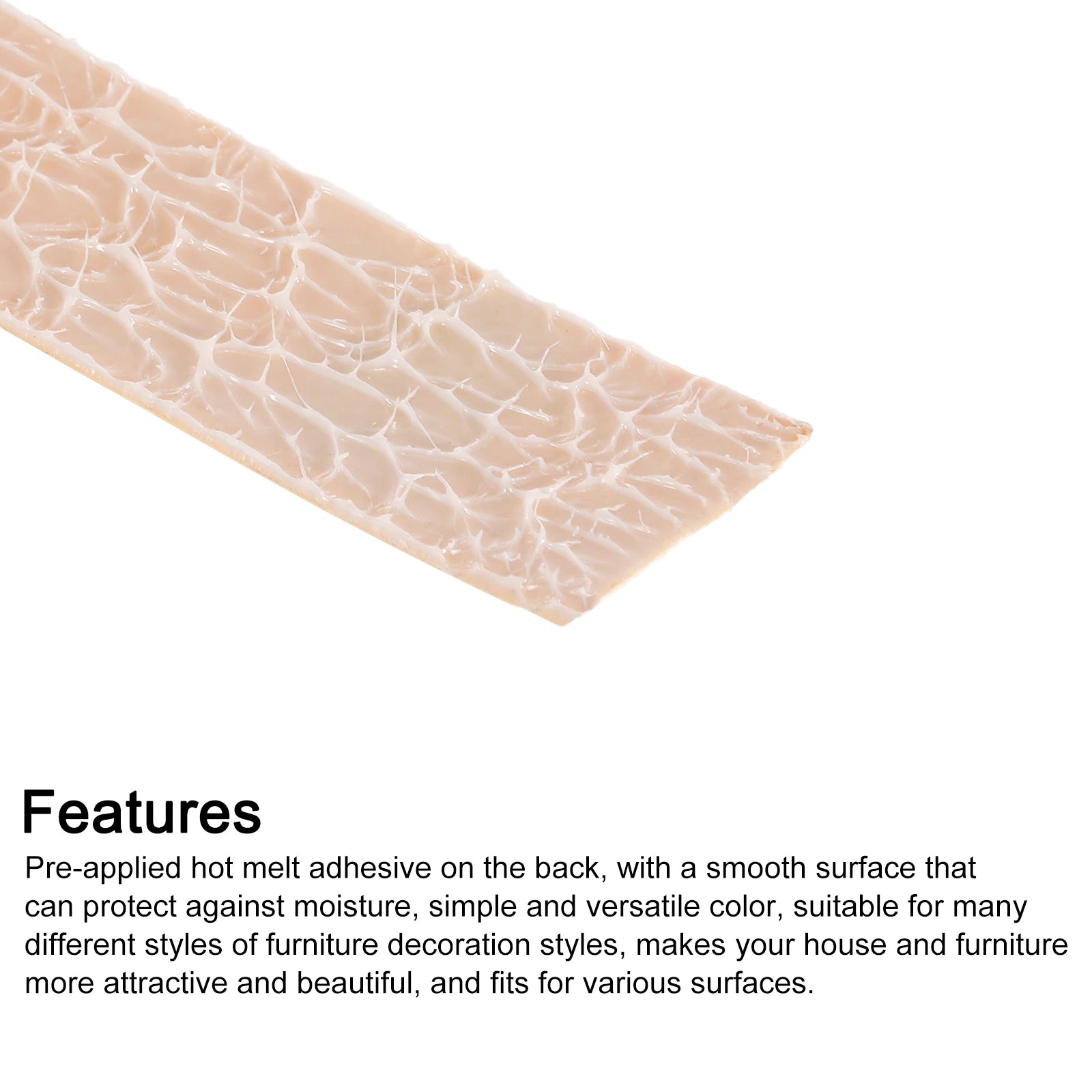 Pre-glued Flexible Veneer Cabinet Edging, Edge Banding, Cabinet Repair, Furniture, Table, 3.7, 5.15m, 2/2, 4cm Wide 