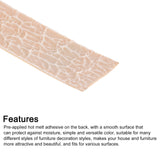 Pre-glued Flexible Veneer Cabinet Edging, Edge Banding, Cabinet Repair, Furniture, Table, 3.7, 5.15m, 2/2, 4cm Wide 