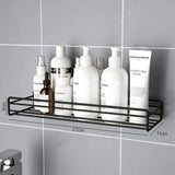 Wall-Mounted Bathroom Shelf, Shower Shelf, Shampoo Storage Rack, Kitchen Spice Corner, Punch-Free, Accessories 