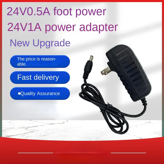 Adaptador de corriente para máquina de fototerapia de uñas, cable de carga, CC 24 V, 0,5 A, 1 A 