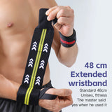 Premium Wrist Support Fitness Pulseiras, Proteja Gym Workouts, Ideal para Intense Bench Press, Deadlift, Proteja seu pulso, 2 pcs