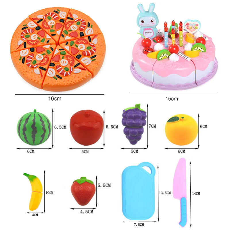 Juguetes de cocina para niños, juguetes para jugar con comida, comida de imitación, objetos cognitivos, regalos de cumpleaños para niños y niñas, TMZ 