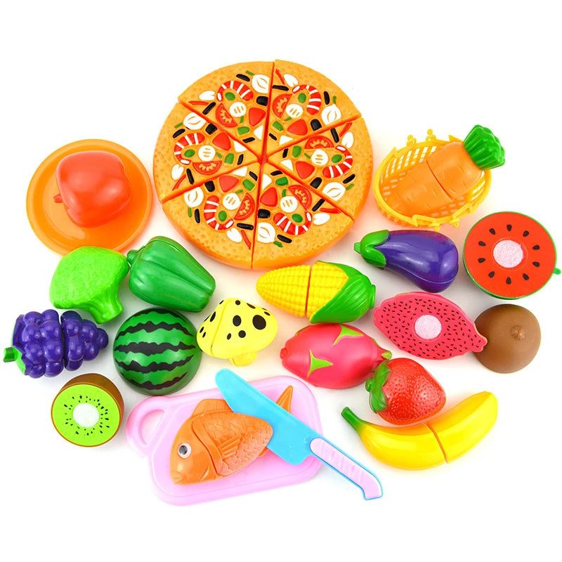 Pretend Kitchen Toys for Children, Brincar com comida, Comida Simulada, Objeto de Cognição, Presentes de aniversário para meninos e meninas, TMZ
