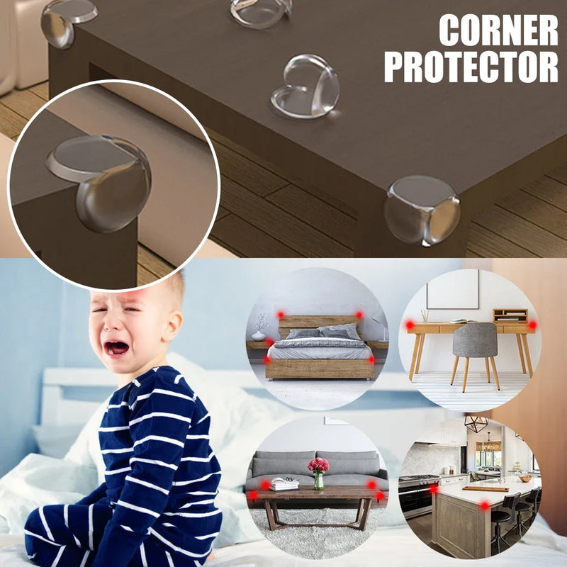 Baby Safety Silicone Protector, Table Corner, Edge Protection Cover, Electrical Socket, Children Anti-Collision Guards, 12Pcs 
